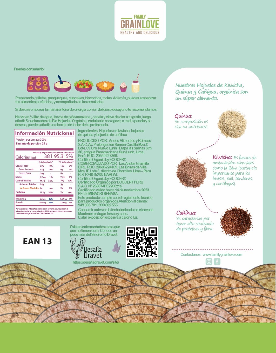 Hojuelas de Quinua, Kiwicha y Cañihua | Desayuno Nutritivo para Niños