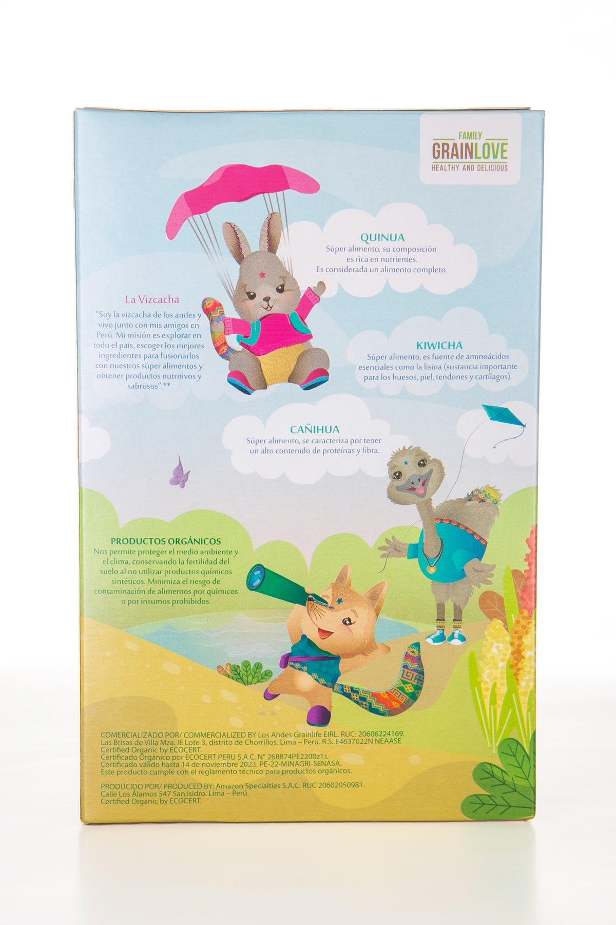 Cereal Orgánico para Bebés - Quinua, Kiwicha y Cañihua con Plátano y Coco | 100% Natural