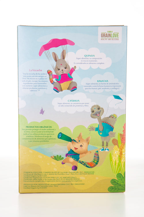 Cereal Orgánico para Bebés - Quinua, Kiwicha y Cañihua con Plátano y Coco | 100% Natural