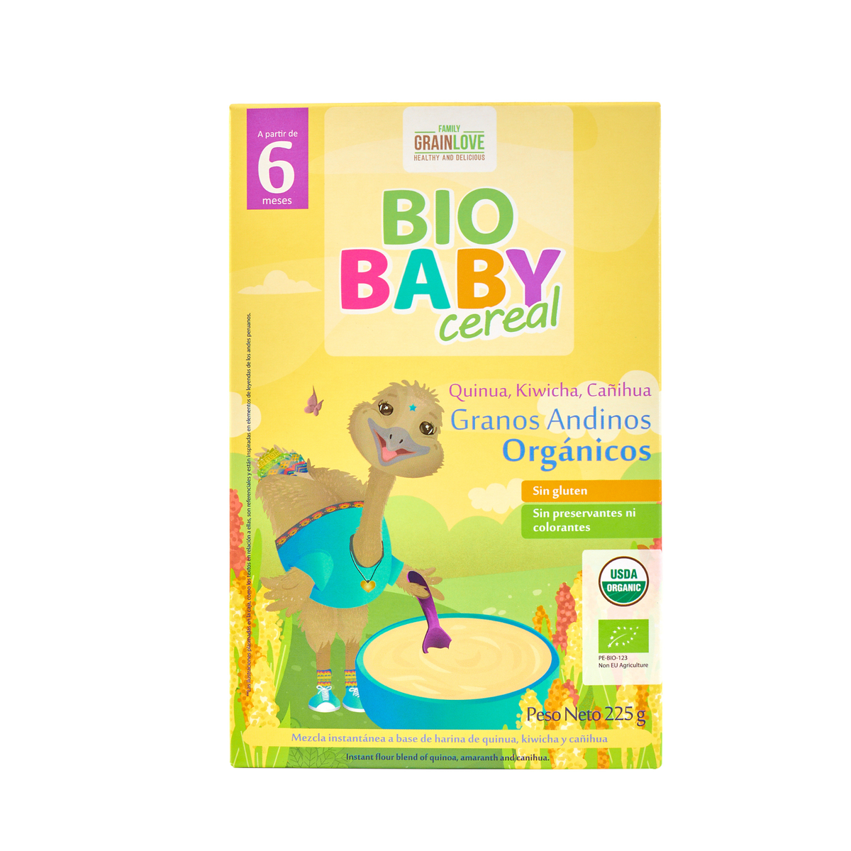 Cereal Orgánico Clásico para Bebés - Quinua, Kiwicha y Cañihua | Primera Alimentación