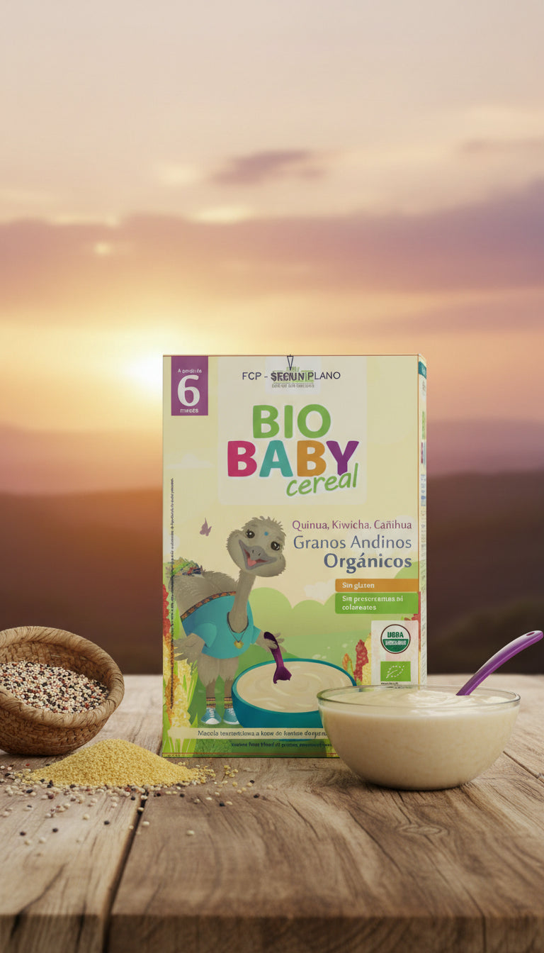 Cereal Orgánico Clásico para Bebés - Quinua, Kiwicha y Cañihua | Primera Alimentación